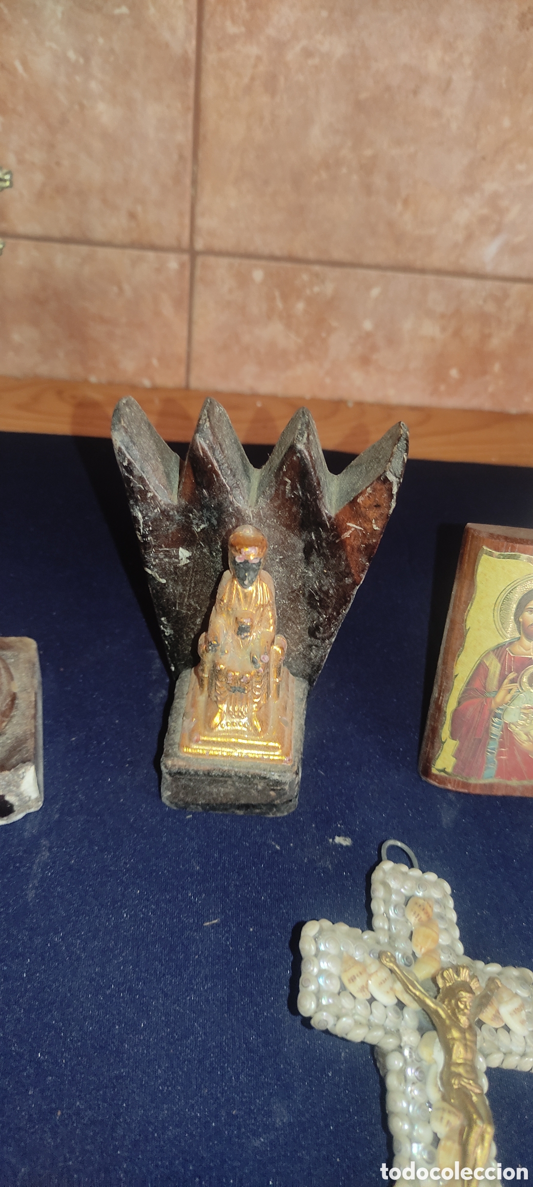 Antig&uuml;edades: Lote de art&iacute;culos religiosos - Foto 4