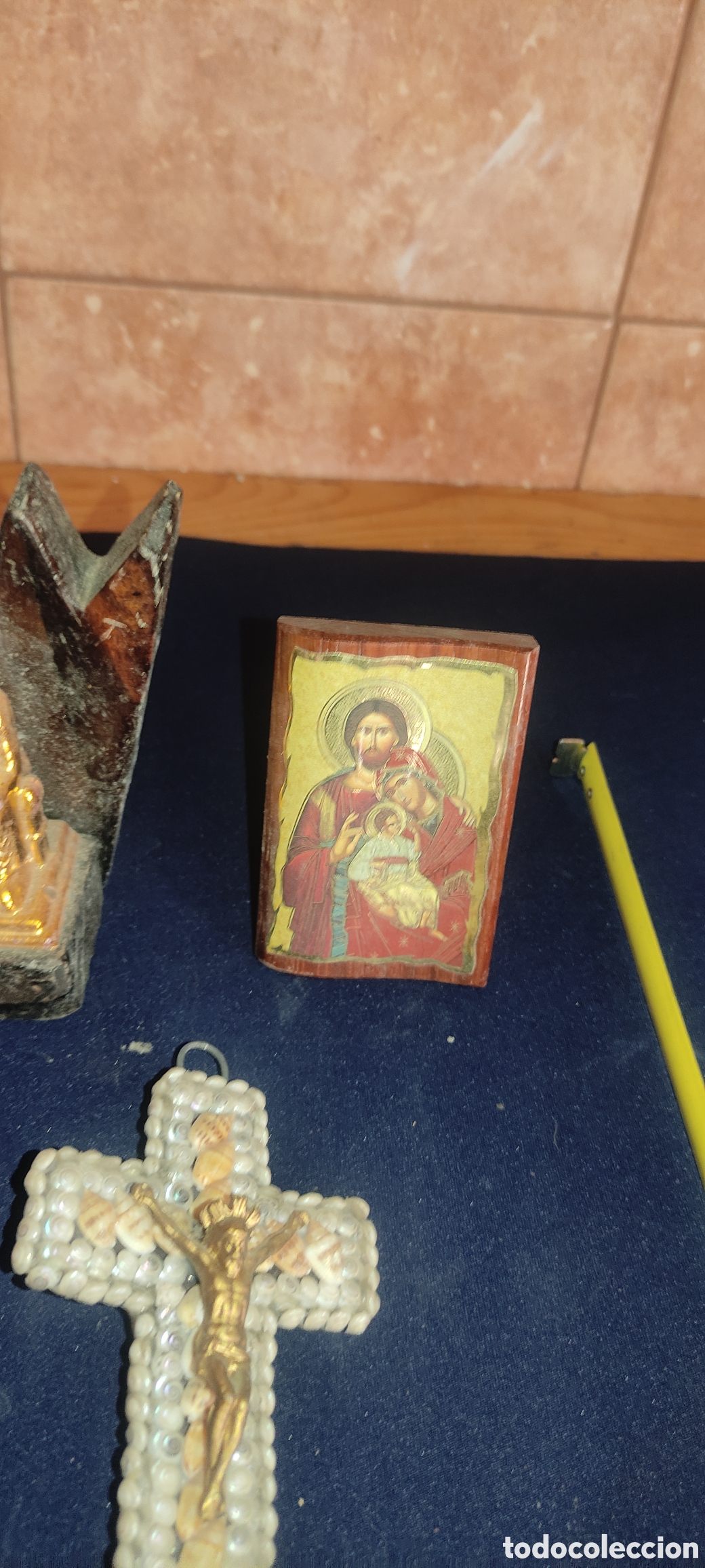 Antig&uuml;edades: Lote de art&iacute;culos religiosos - Foto 5