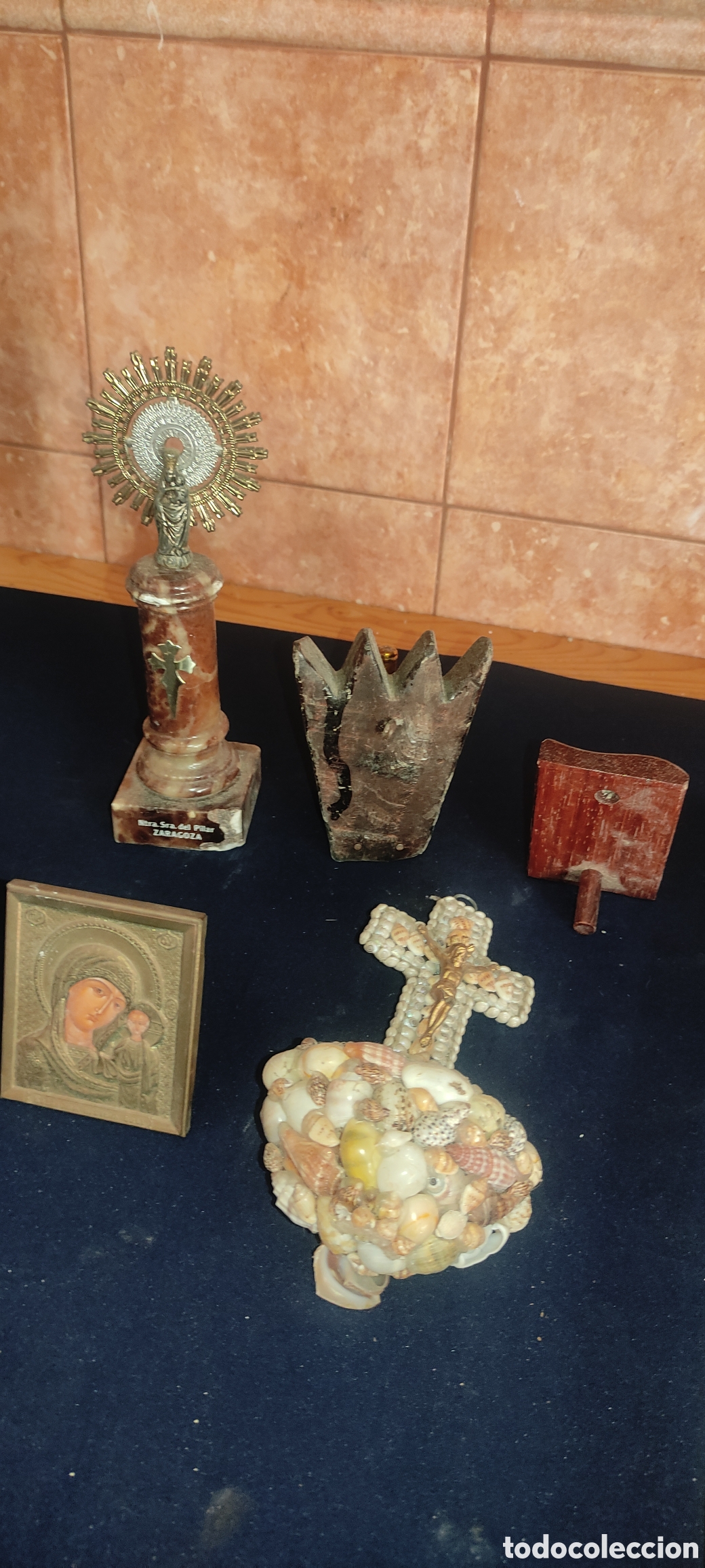 Antig&uuml;edades: Lote de art&iacute;culos religiosos - Foto 8