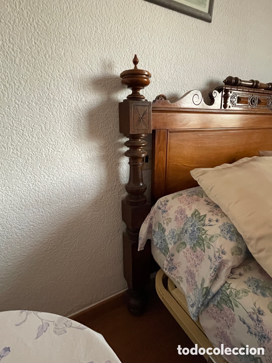 Antig&uuml;edades: Cabecero cama antigua - Foto 2