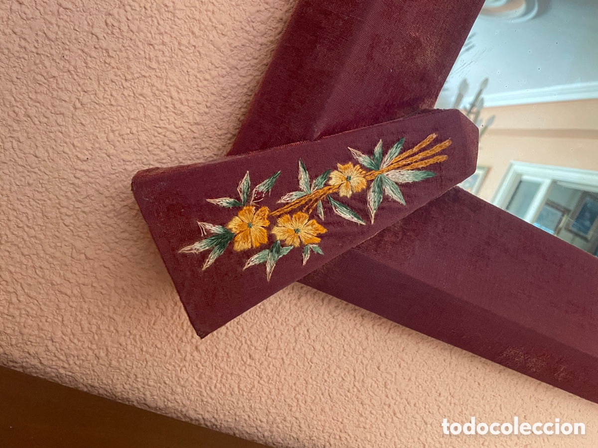 Antig&uuml;edades: Espejo terciopelo grande - Foto 2