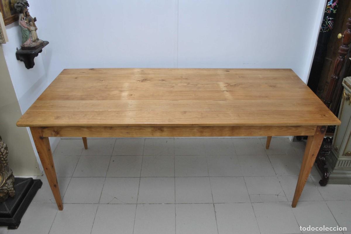 Antig&uuml;edades: MESA ANTIGUA MADERA DE PINO - Foto 1