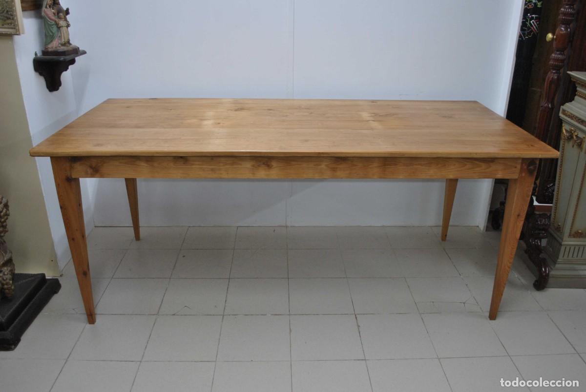 Antig&uuml;edades: MESA ANTIGUA MADERA DE PINO - Foto 3