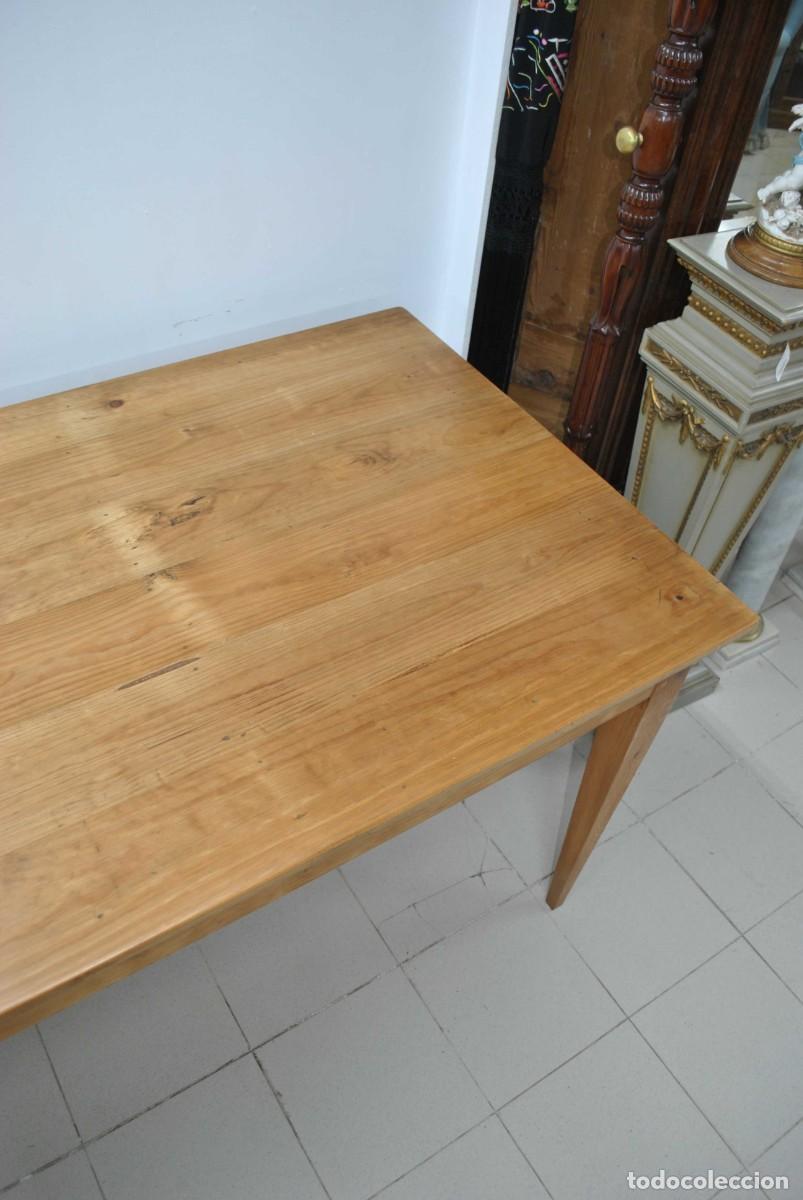 Antig&uuml;edades: MESA ANTIGUA MADERA DE PINO - Foto 5