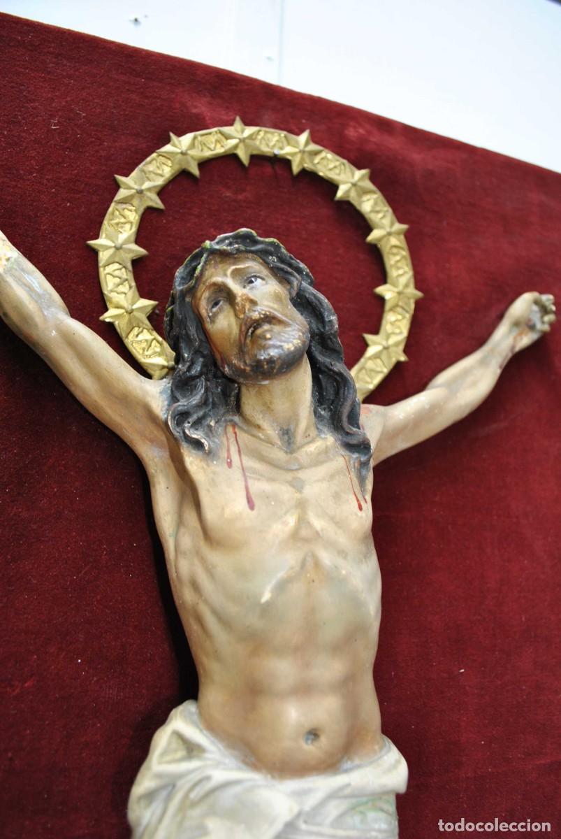 Antig&uuml;edades: CUADRO CRISTO CRUCIFIJO - Foto 3