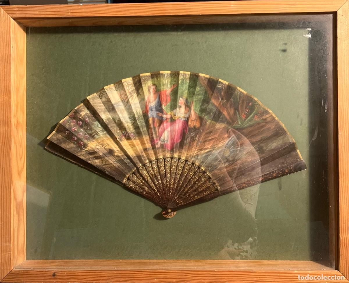 Antig&uuml;edades: Abanico rom&aacute;ntico siglo XIX - Foto 1
