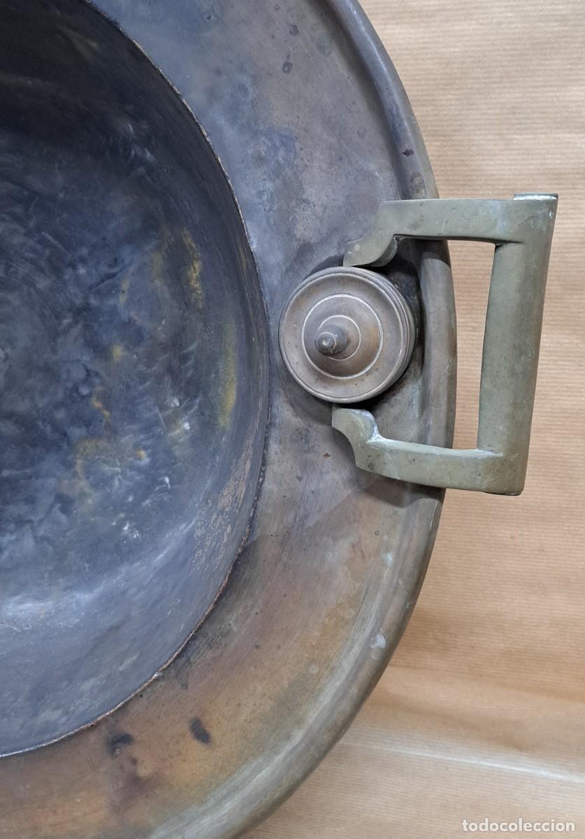 Antig&uuml;edades: BRASERO DE COBRE Y ASAS DE BRONCE - Foto 2