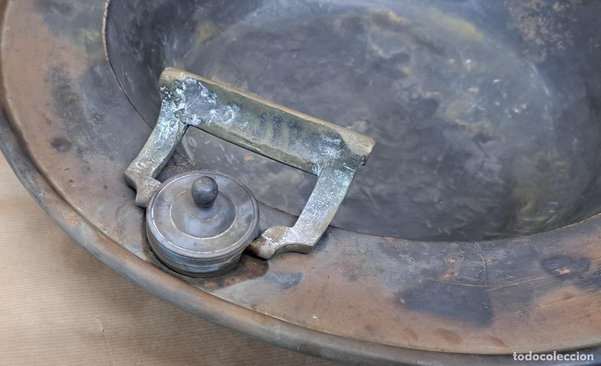 Antig&uuml;edades: BRASERO DE COBRE Y ASAS DE BRONCE - Foto 8