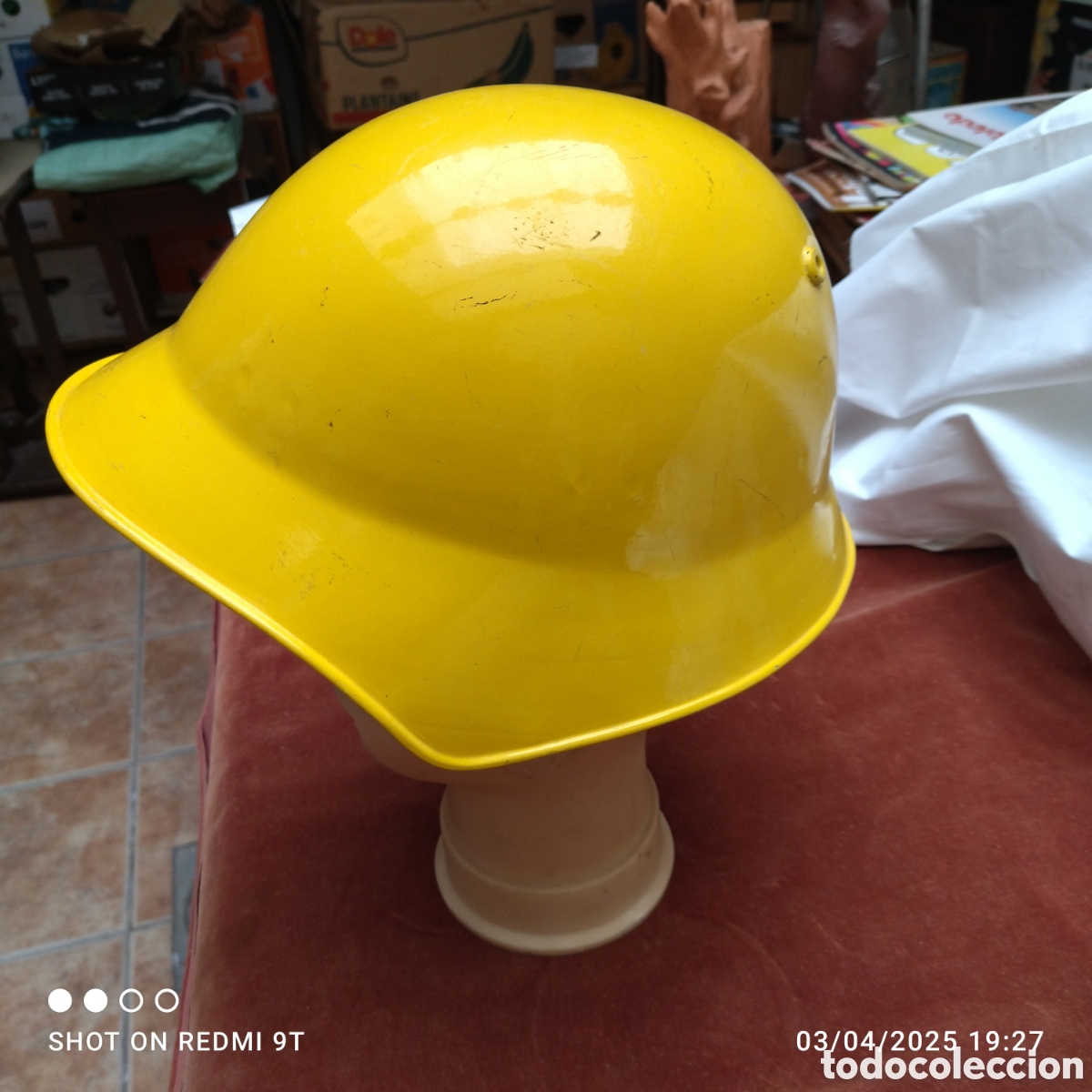 Antig&uuml;edades: Casco bombero Suiza antiguo - Foto 2