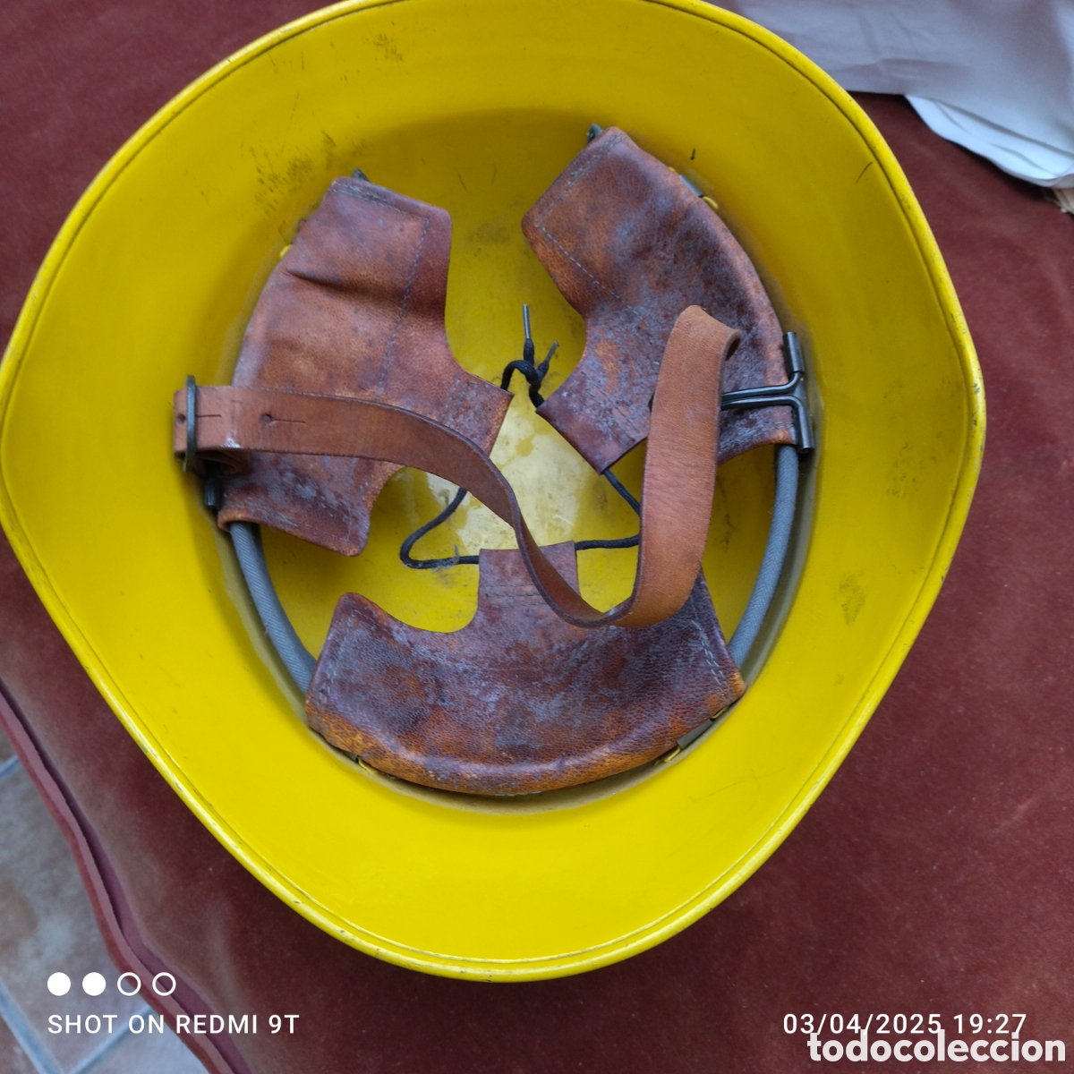 Antig&uuml;edades: Casco bombero Suiza antiguo - Foto 5
