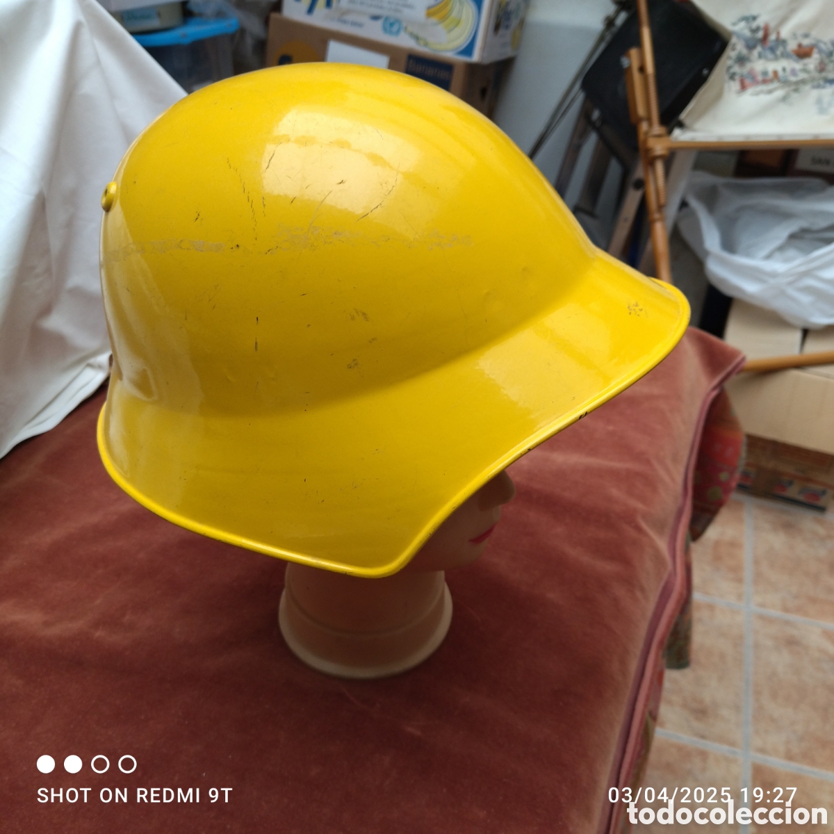 Antig&uuml;edades: Casco bombero Suiza antiguo - Foto 1