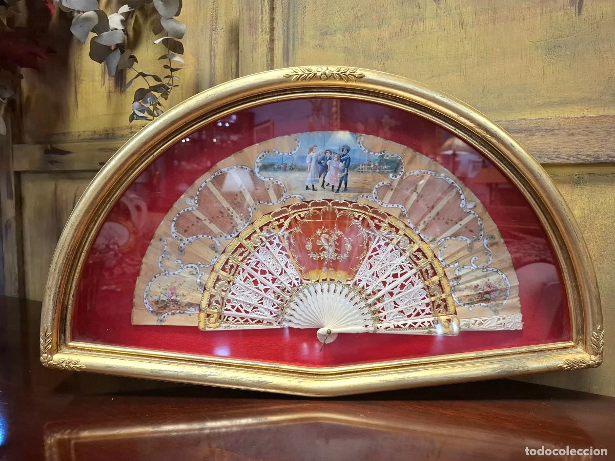Antig&uuml;edades: Abanico de hueso calado - Foto 2