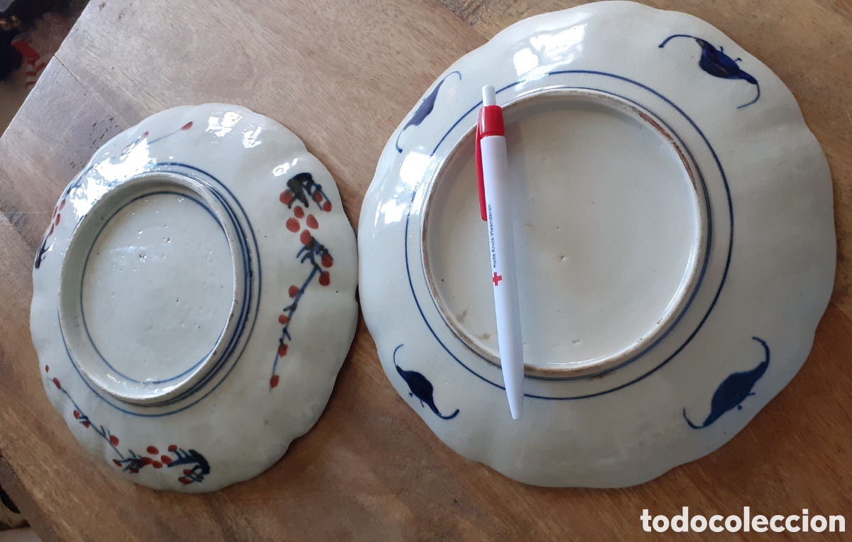 Antig&uuml;edades: 2 platos antiguos Imari - Foto 6