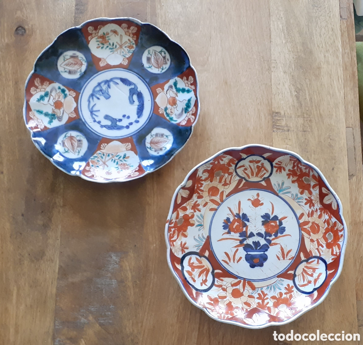 Antig&uuml;edades: 2 platos antiguos Imari - Foto 1