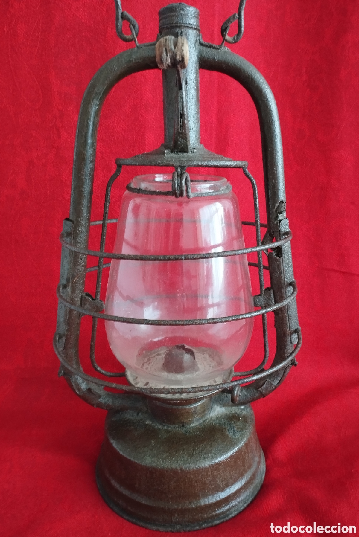 Antig&uuml;edades: Antigua L&aacute;mpara de Aceite. - Foto 2