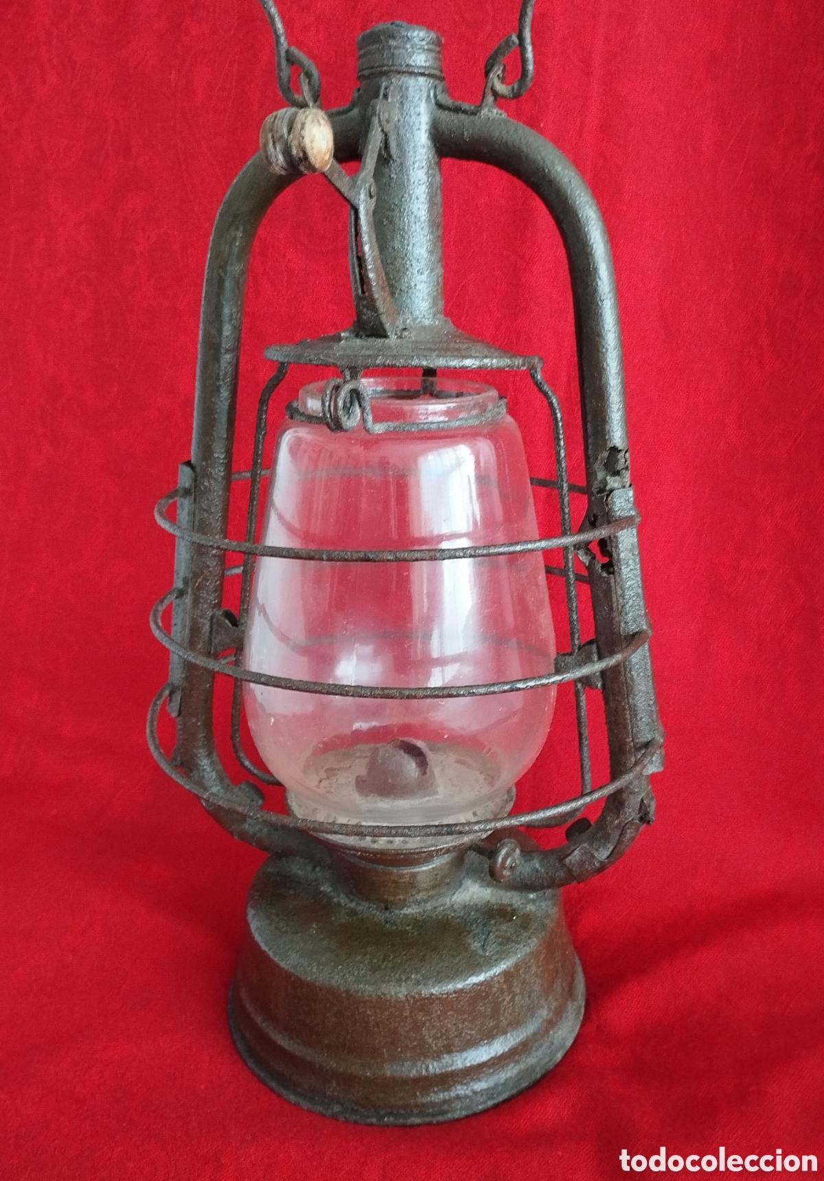 Antig&uuml;edades: Antigua L&aacute;mpara de Aceite. - Foto 3