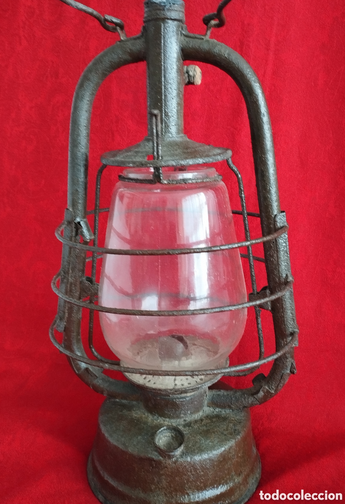 Antig&uuml;edades: Antigua L&aacute;mpara de Aceite. - Foto 4