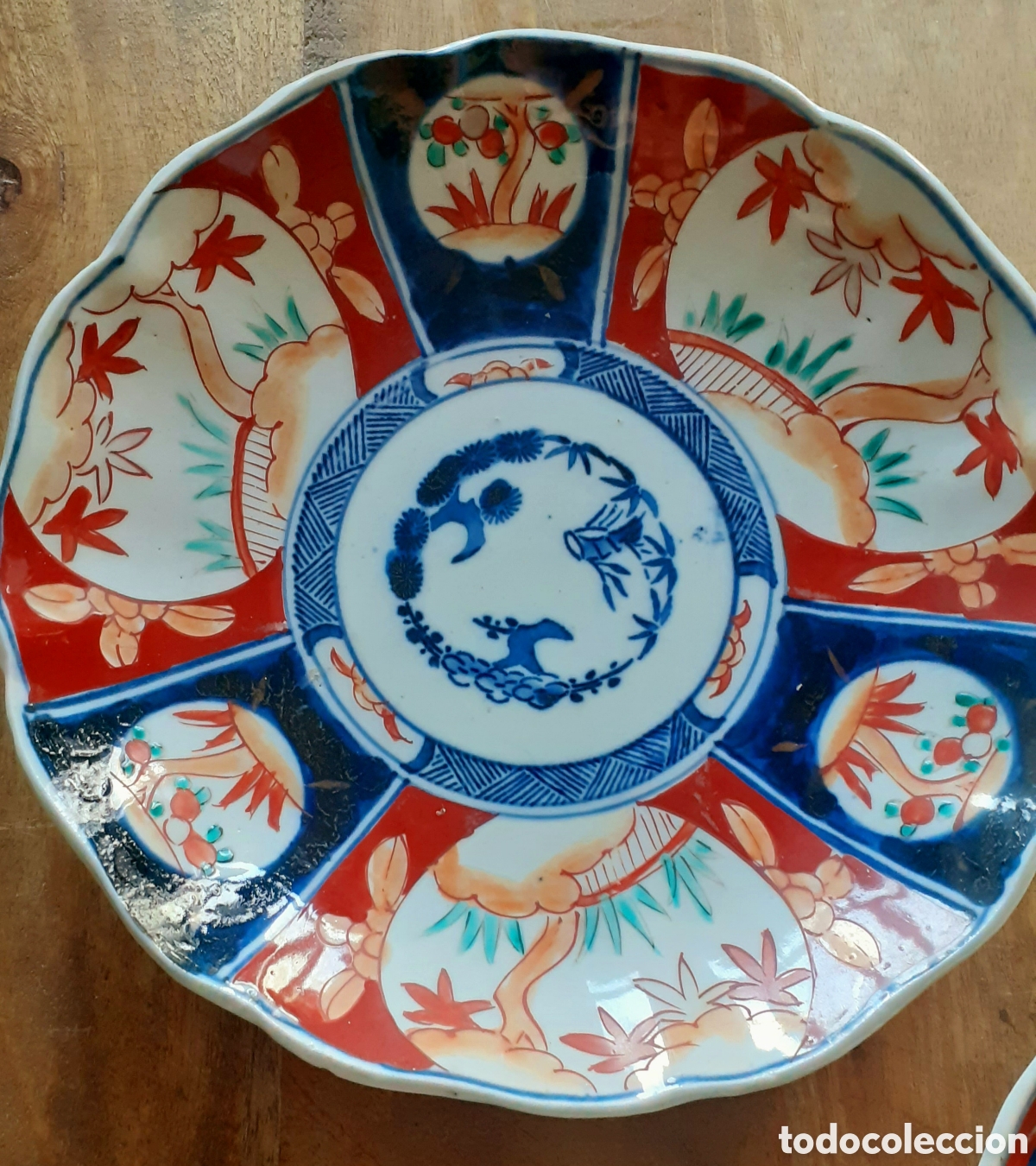 Antig&uuml;edades: 2 platos antiguos Imari - Foto 2