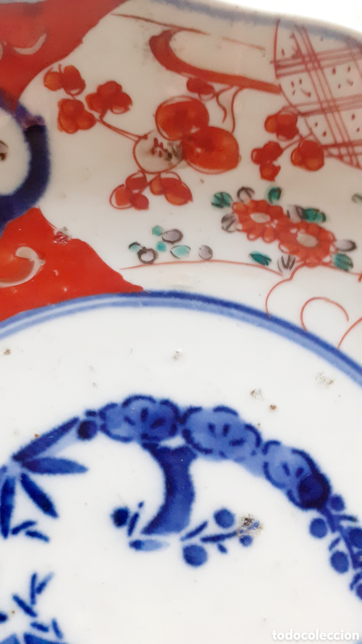 Antig&uuml;edades: 2 platos antiguos Imari - Foto 5