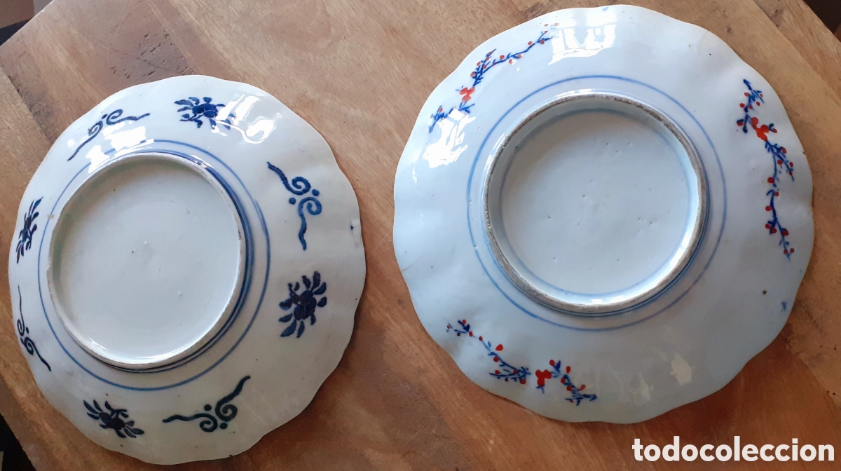 Antig&uuml;edades: 2 platos antiguos Imari - Foto 6