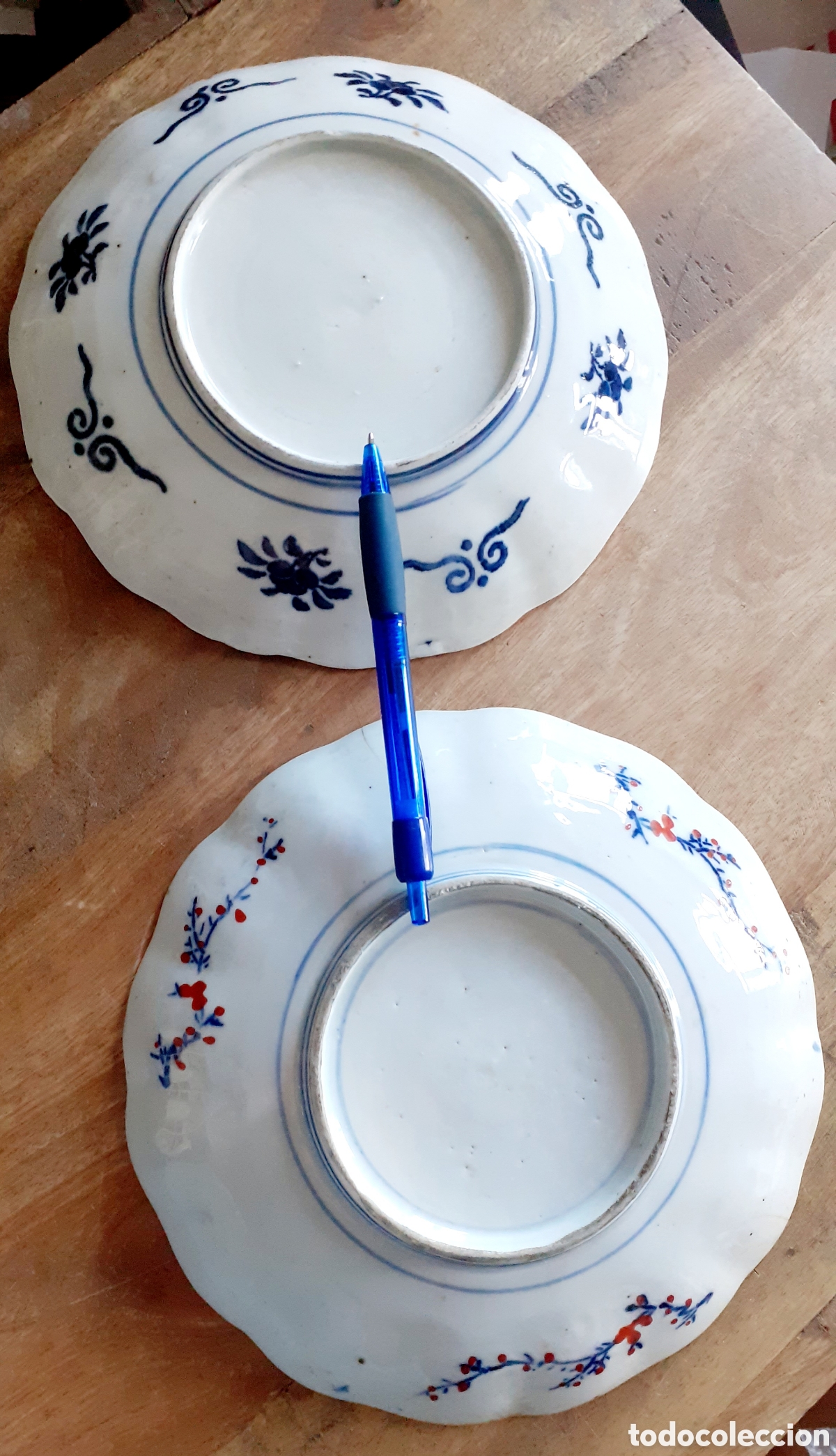 Antig&uuml;edades: 2 platos antiguos Imari - Foto 9