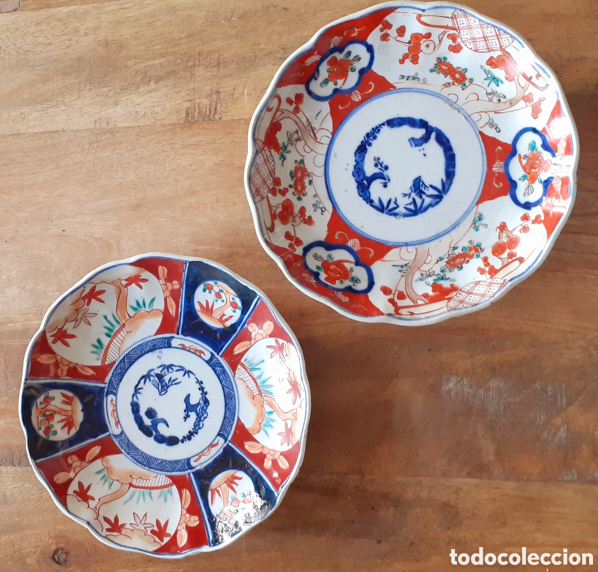 Antig&uuml;edades: 2 platos antiguos Imari - Foto 1