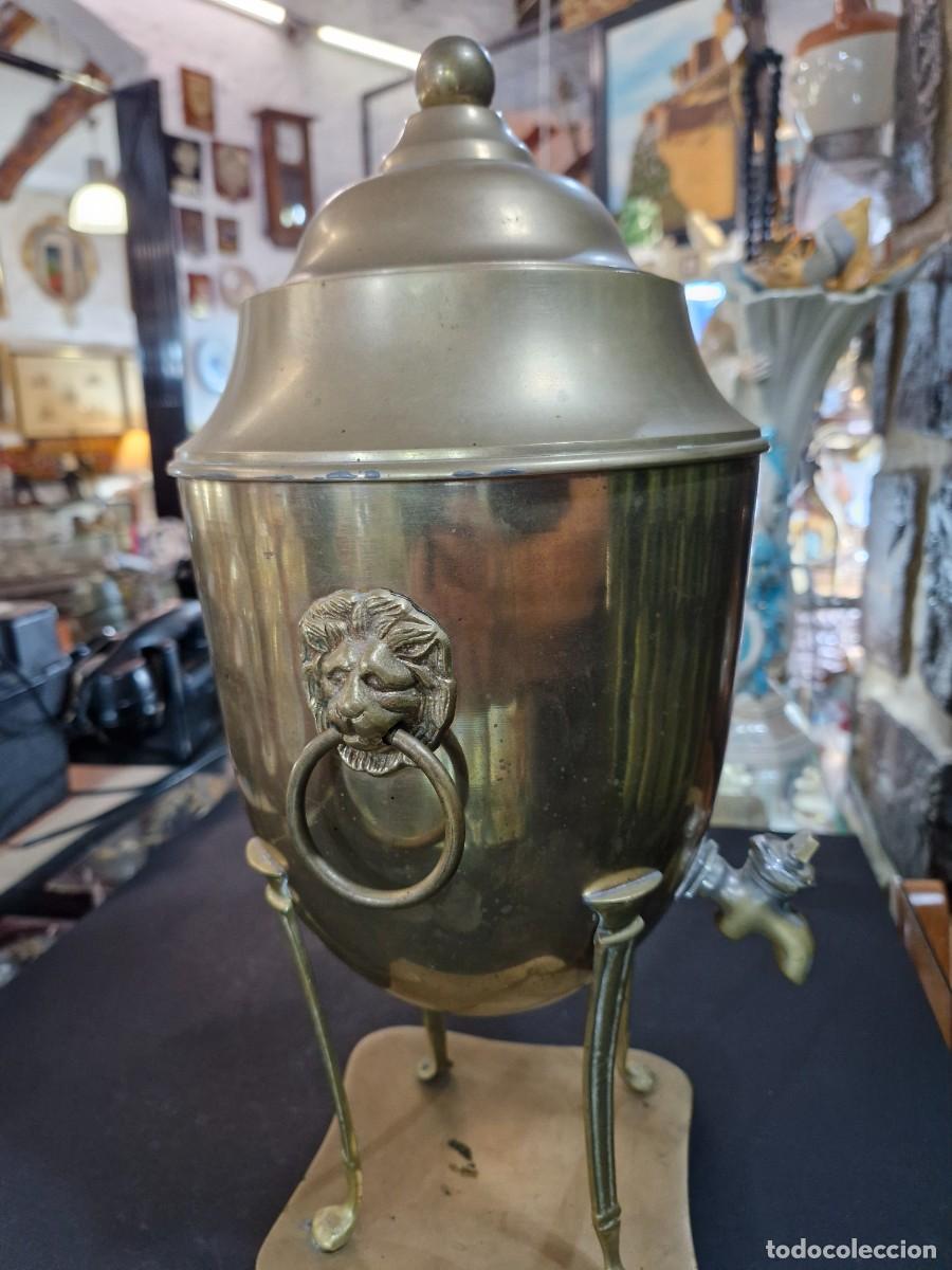 Antig&uuml;edades: ANTIGUO SAMOVAR COREANO CON CABEZA DE LEON TECXX 148 - Foto 2