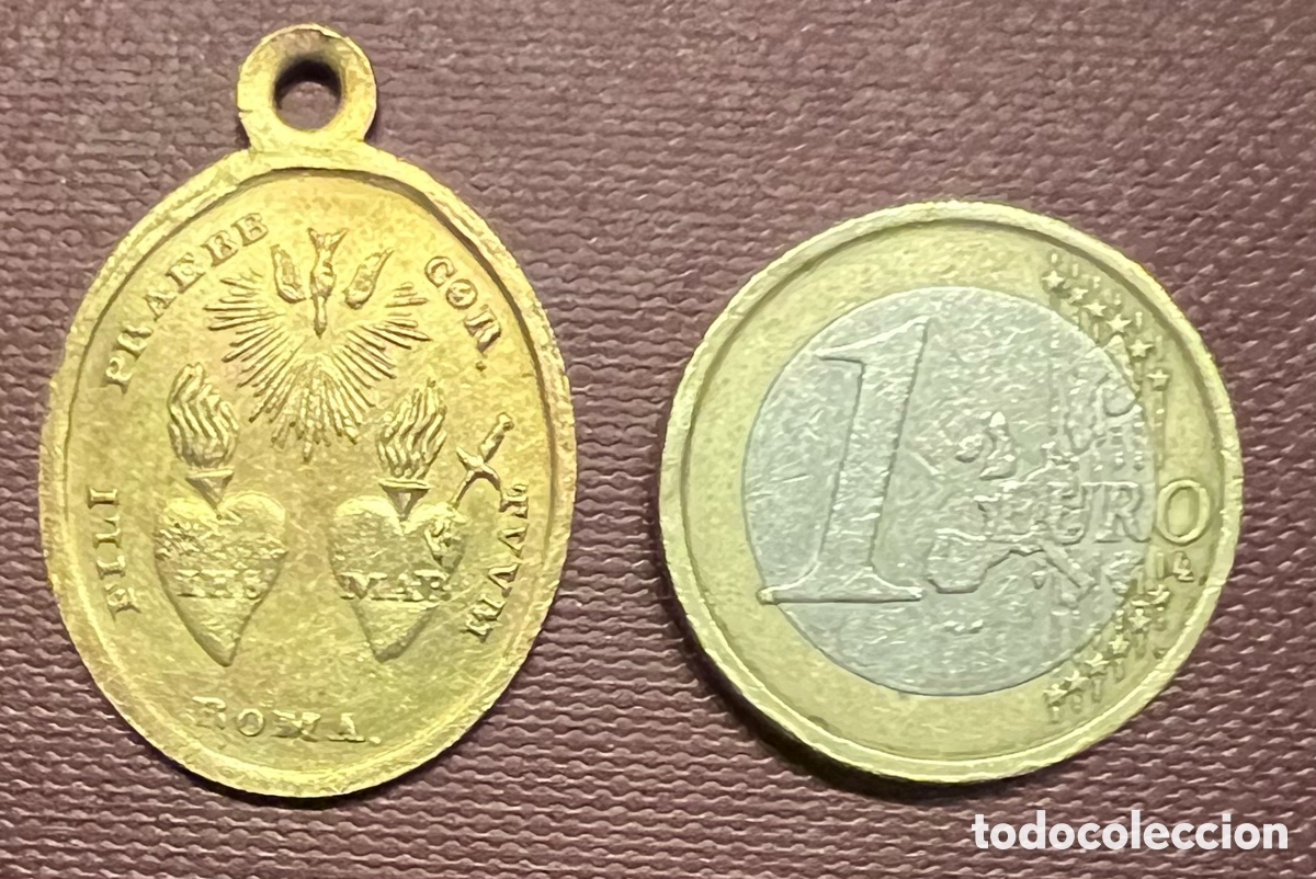 Antig&uuml;edades: Medalla Religiosa Virgen de los Dolores - Foto 2