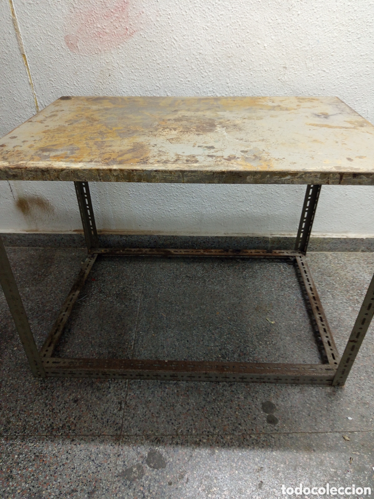 Antig&uuml;edades: Mesa industrial antigua - Foto 2