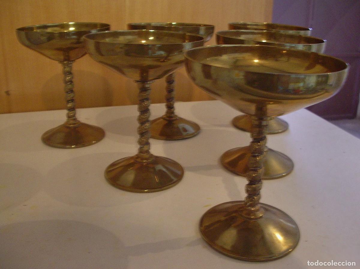 Antig&uuml;edades: Copas metalicas 6 unidades - Foto 1