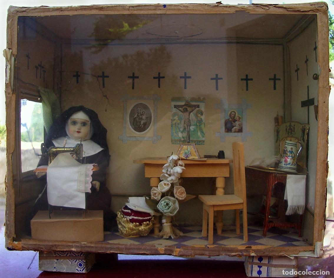 Antig&uuml;edades: Diorama monja costurera - Foto 1