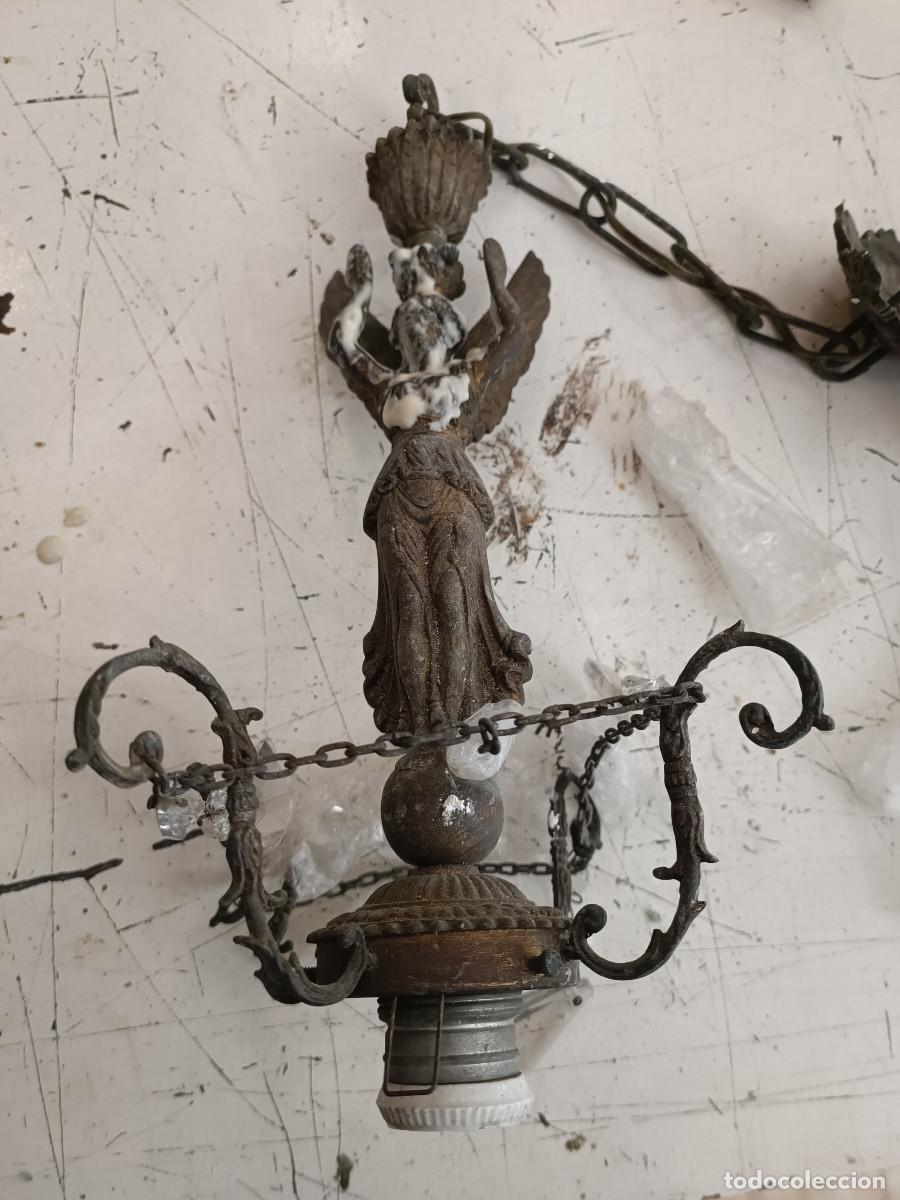 Antig&uuml;edades: Espectacular lampara cariotide circa 1900 restaurada - Foto 6