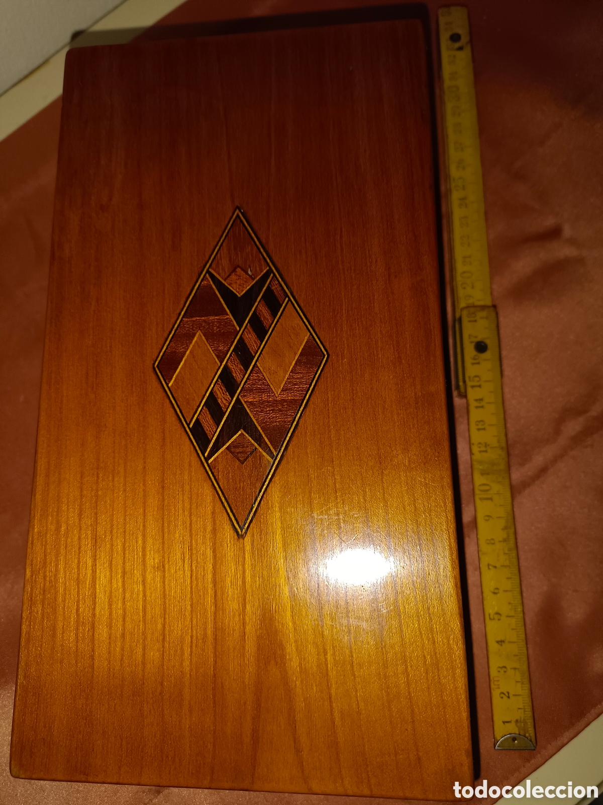 Antig&uuml;edades: Caja de madera muy antigua - Foto 2