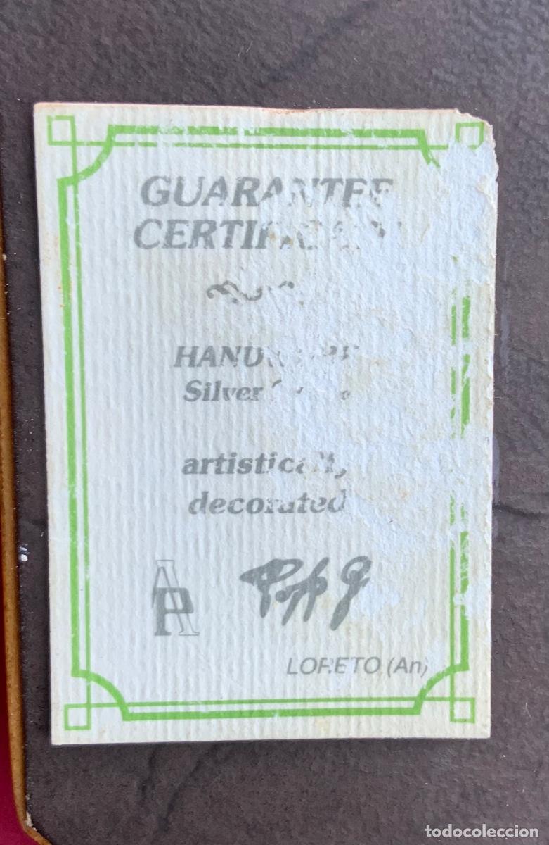 Antig&uuml;edades: Plata REPUJADA. Flores. LORETO, ITALIA. - Foto 10