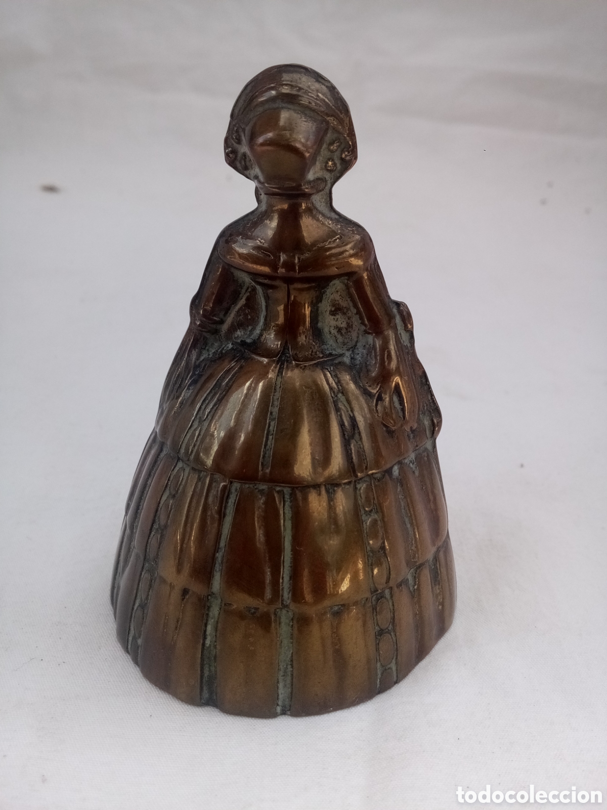 Antig&uuml;edades: CAMPANILLA DE MANO DE SERVICIO DE DAMA DE &Eacute;POCA - INGLATERRA *BC - Foto 3