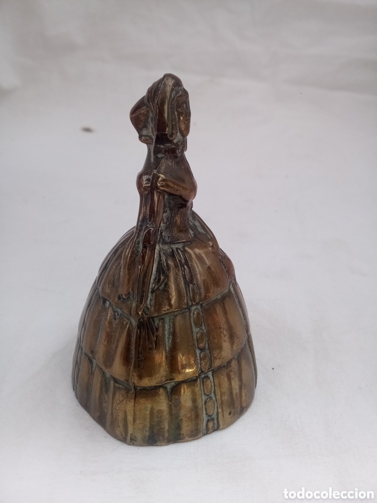 Antig&uuml;edades: CAMPANILLA DE MANO DE SERVICIO DE DAMA DE &Eacute;POCA - INGLATERRA *BC - Foto 4