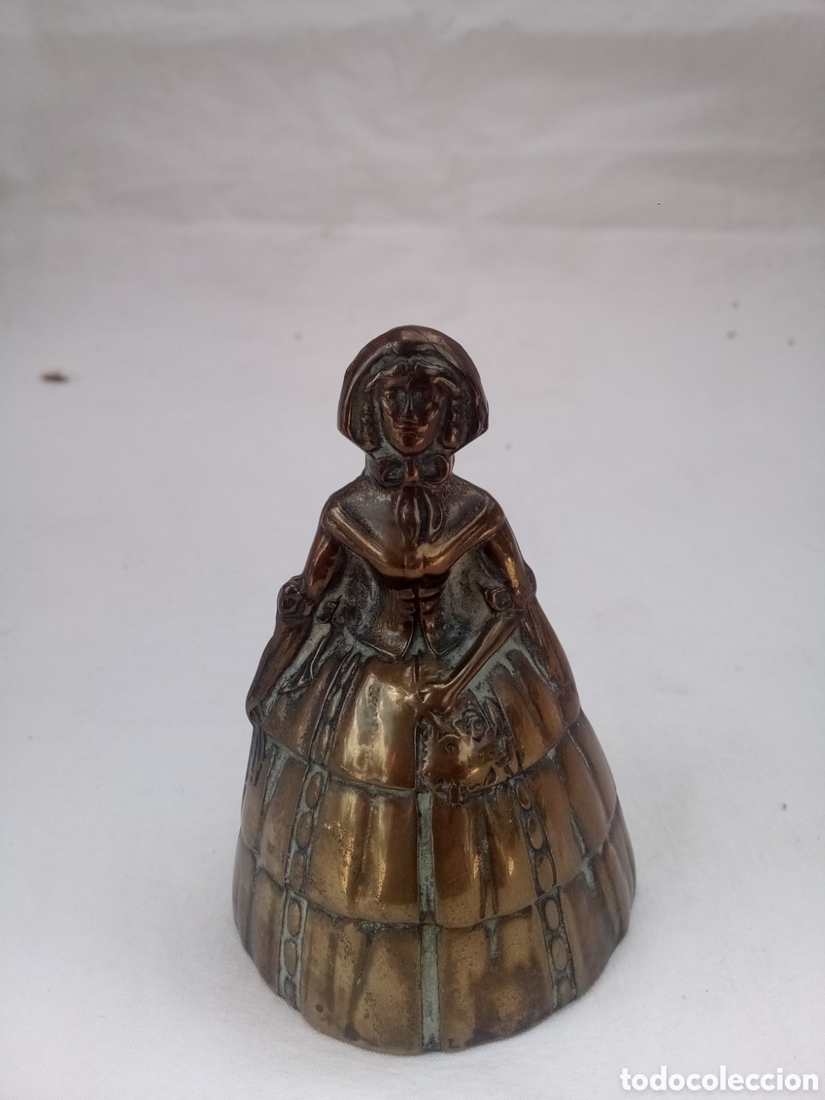 Antig&uuml;edades: CAMPANILLA DE MANO DE SERVICIO DE DAMA DE &Eacute;POCA - INGLATERRA *BC - Foto 1