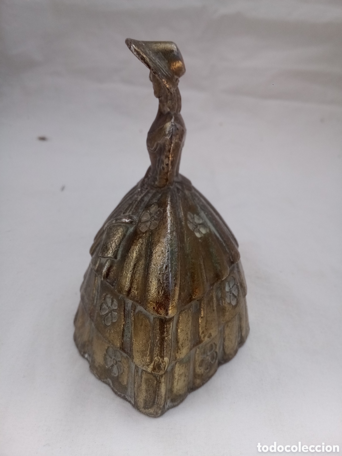 Antig&uuml;edades: CAMPANILLA DE MANO DE SERVICIO DE DAMA DE &Eacute;POCA *BC - Foto 2
