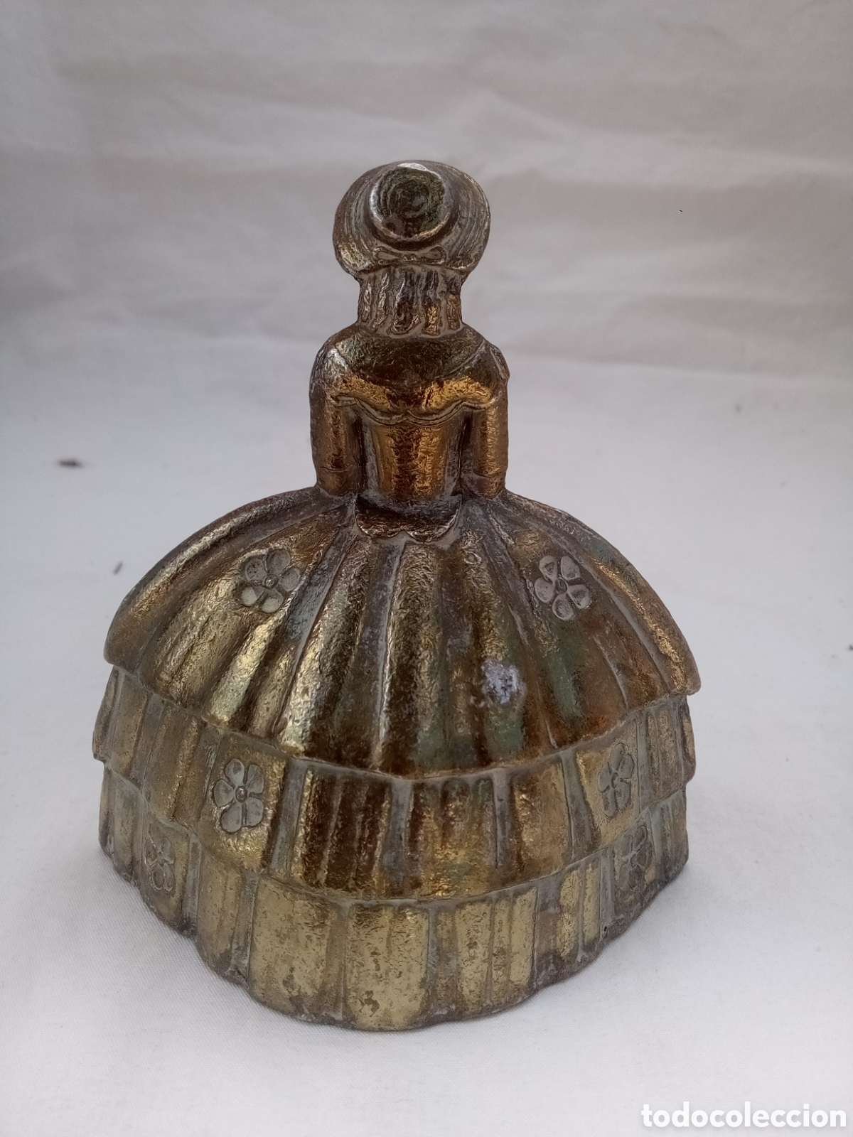 Antig&uuml;edades: CAMPANILLA DE MANO DE SERVICIO DE DAMA DE &Eacute;POCA *BC - Foto 3