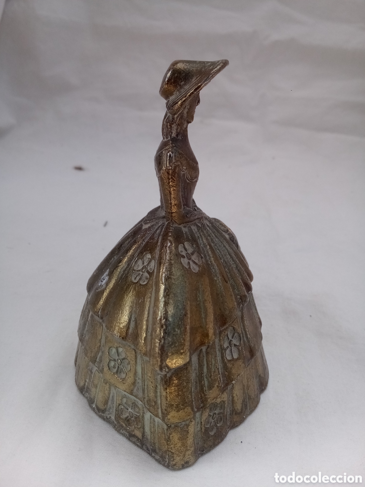 Antig&uuml;edades: CAMPANILLA DE MANO DE SERVICIO DE DAMA DE &Eacute;POCA *BC - Foto 4