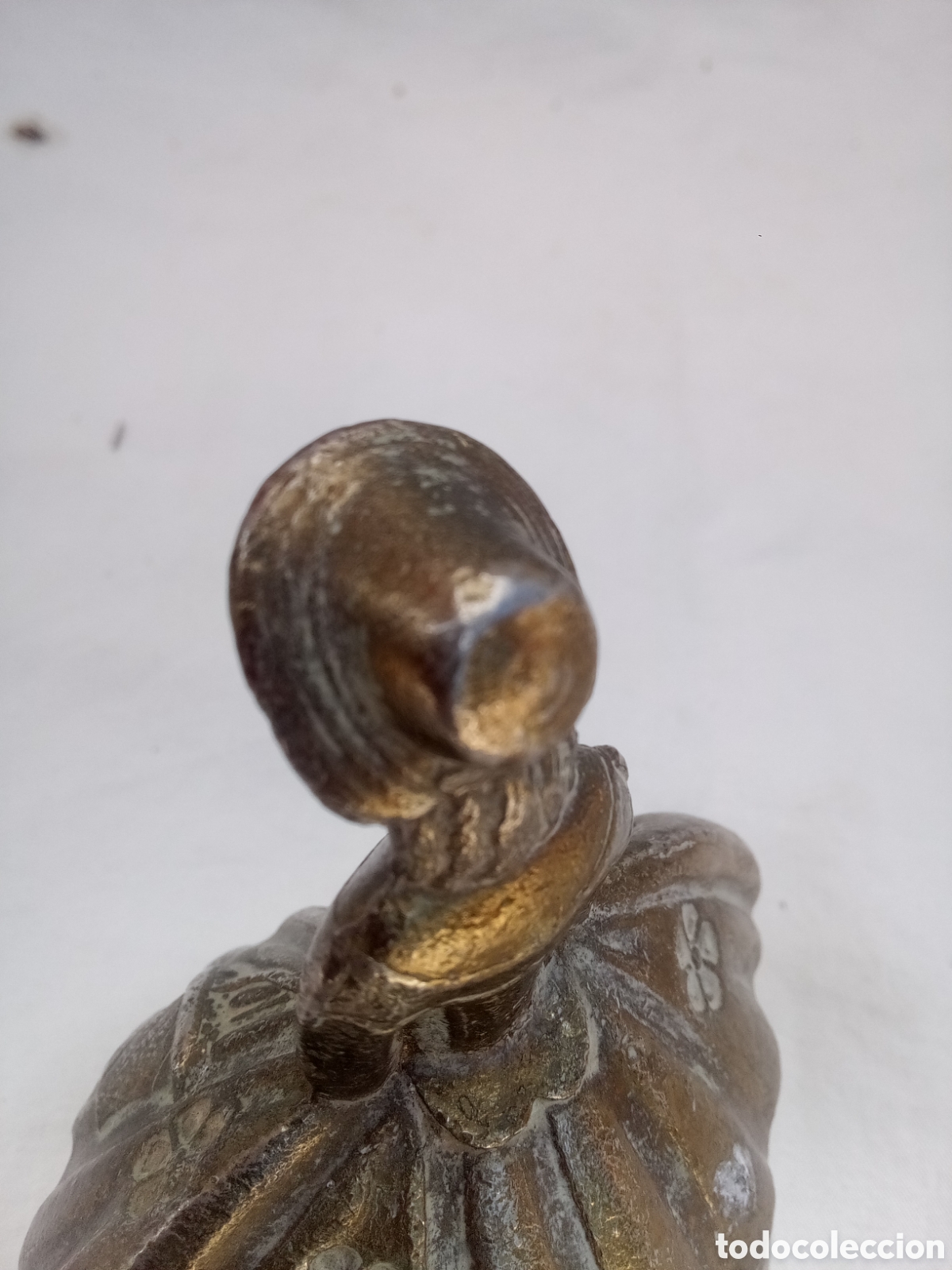 Antig&uuml;edades: CAMPANILLA DE MANO DE SERVICIO DE DAMA DE &Eacute;POCA *BC - Foto 6