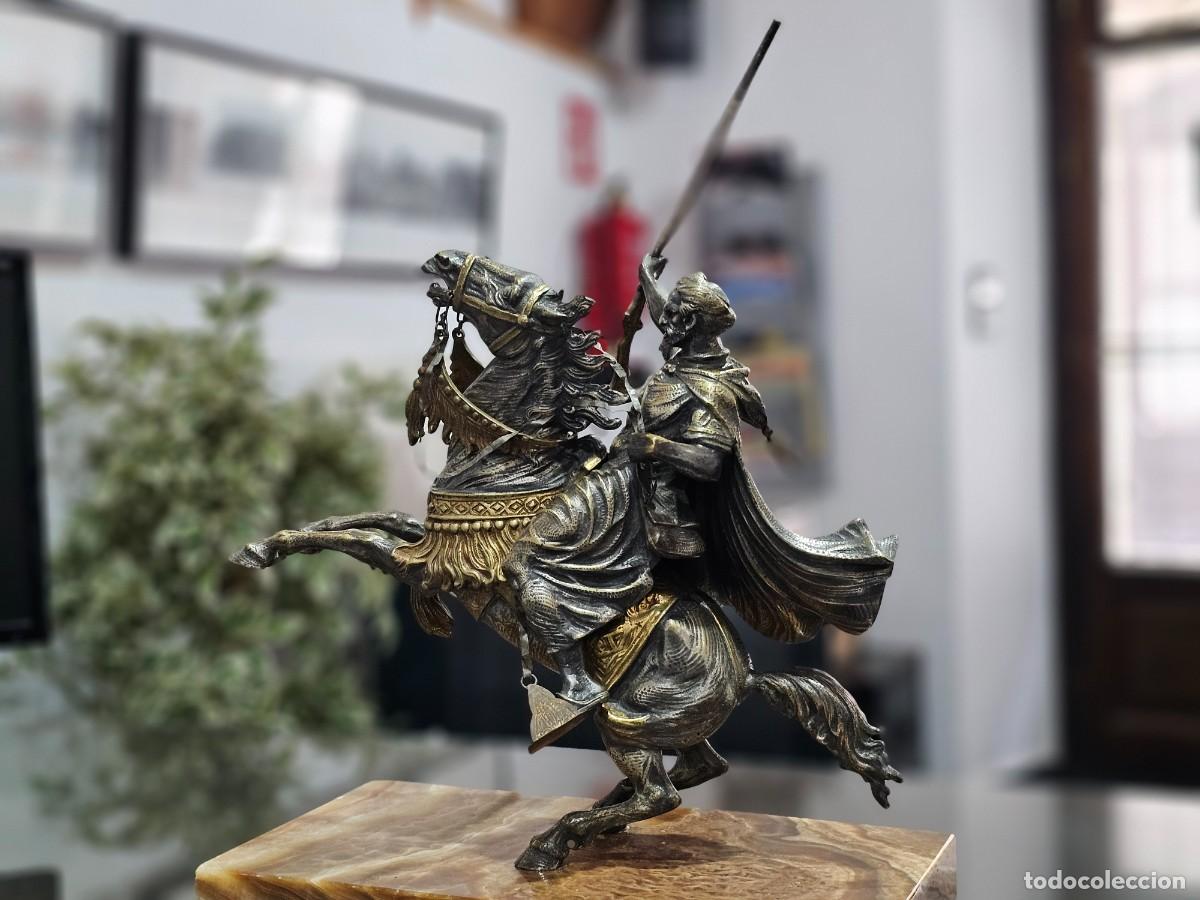 Antig&uuml;edades: Jinete a caballo de bronce - Foto 3