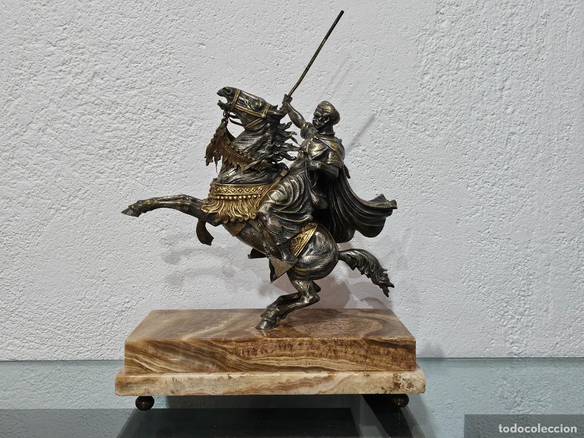 Antig&uuml;edades: Jinete a caballo de bronce - Foto 2
