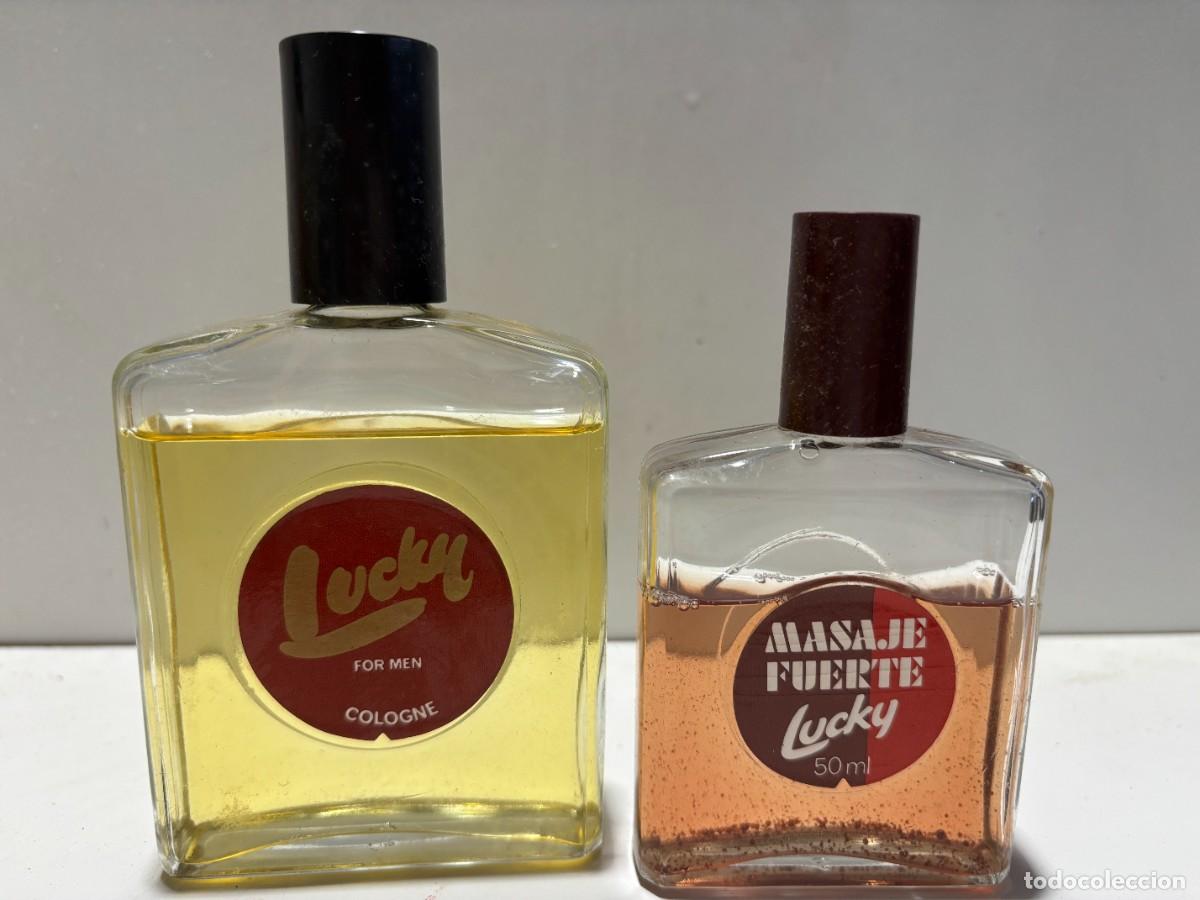 Antig&uuml;edades: COLONIA LUCKY 100ML+MASAJE FUERTE. CON CAJA ORIGINAL ESTA USADA