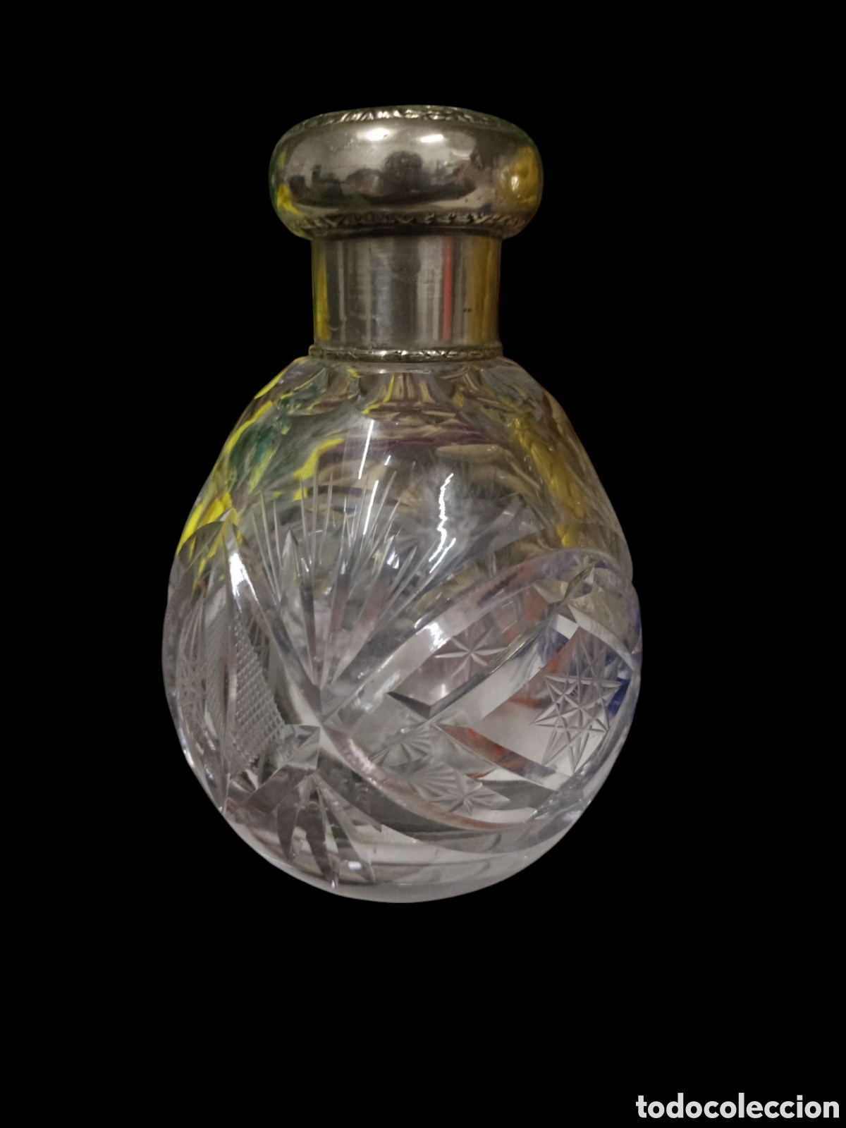 Antig&uuml;edades: Frasco de perfume cristal de Bohemia - Foto 1