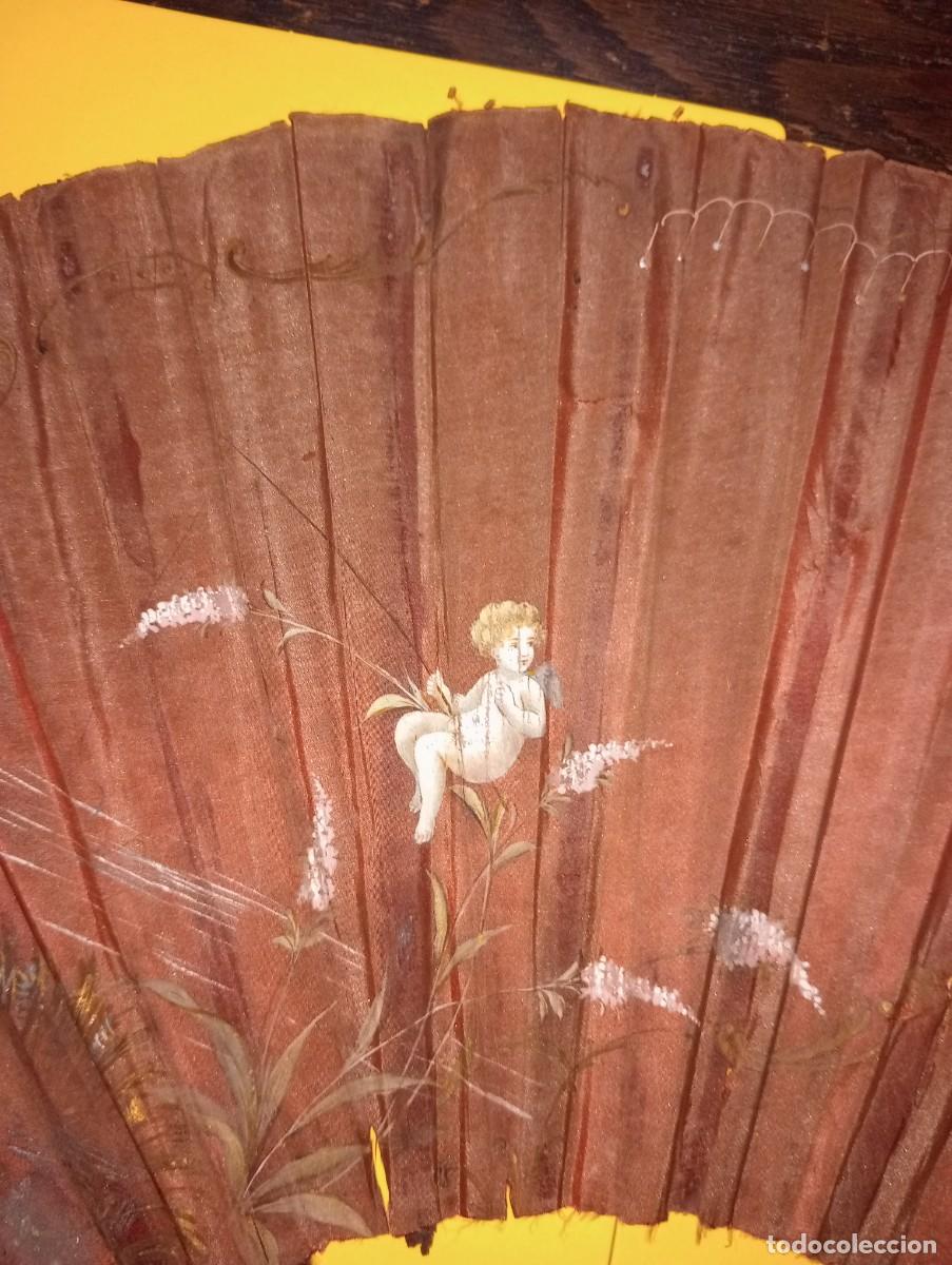 Antig&uuml;edades: Abanico rom&aacute;ntico siglo XIX - Foto 2
