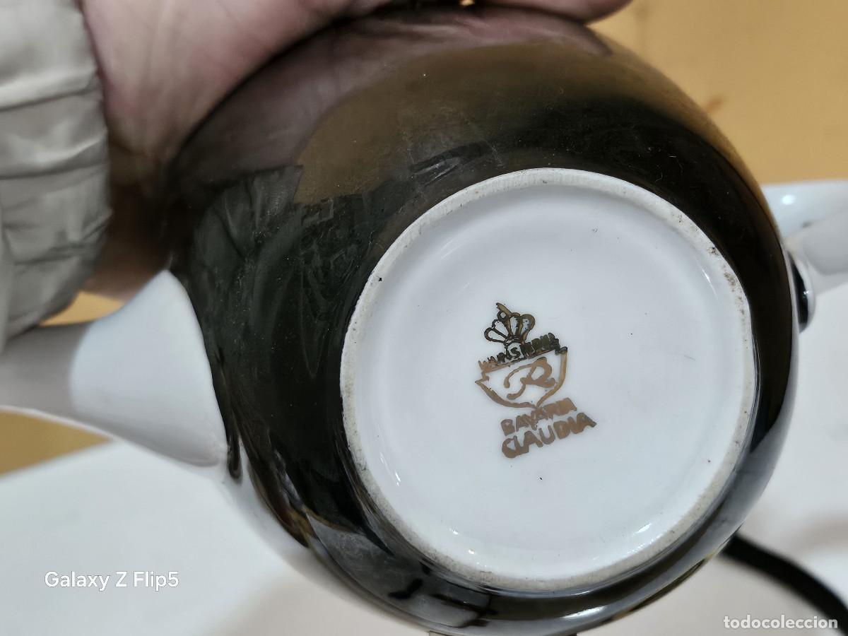 Antig&uuml;edades: tetera de porcelana sin tapa - Foto 2