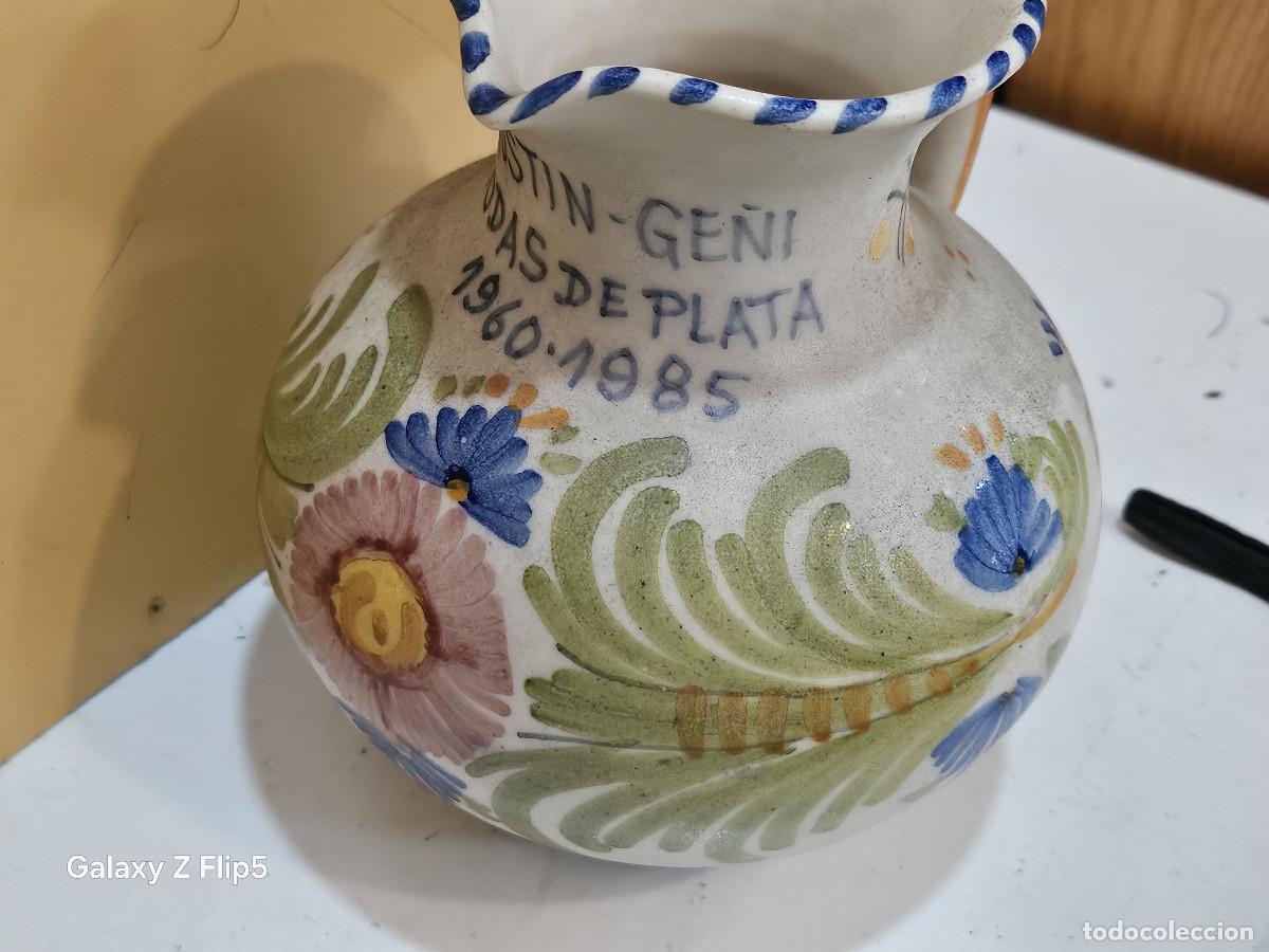 Antig&uuml;edades: jarra de ceramica de la tavera - Foto 2