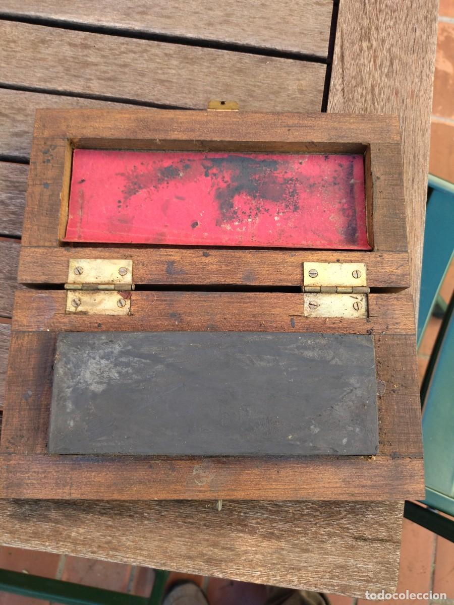 Antig&uuml;edades: Piedra al aceite para afilado - Foto 4