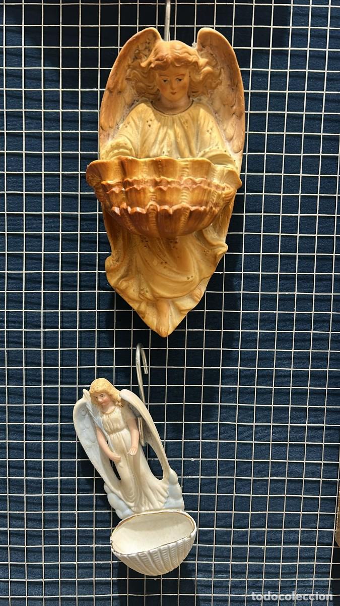 Antig&uuml;edades: BENDITERA DE ANGEL CON CONCHA DE 15 CMS. DE LONGITUD - Foto 4